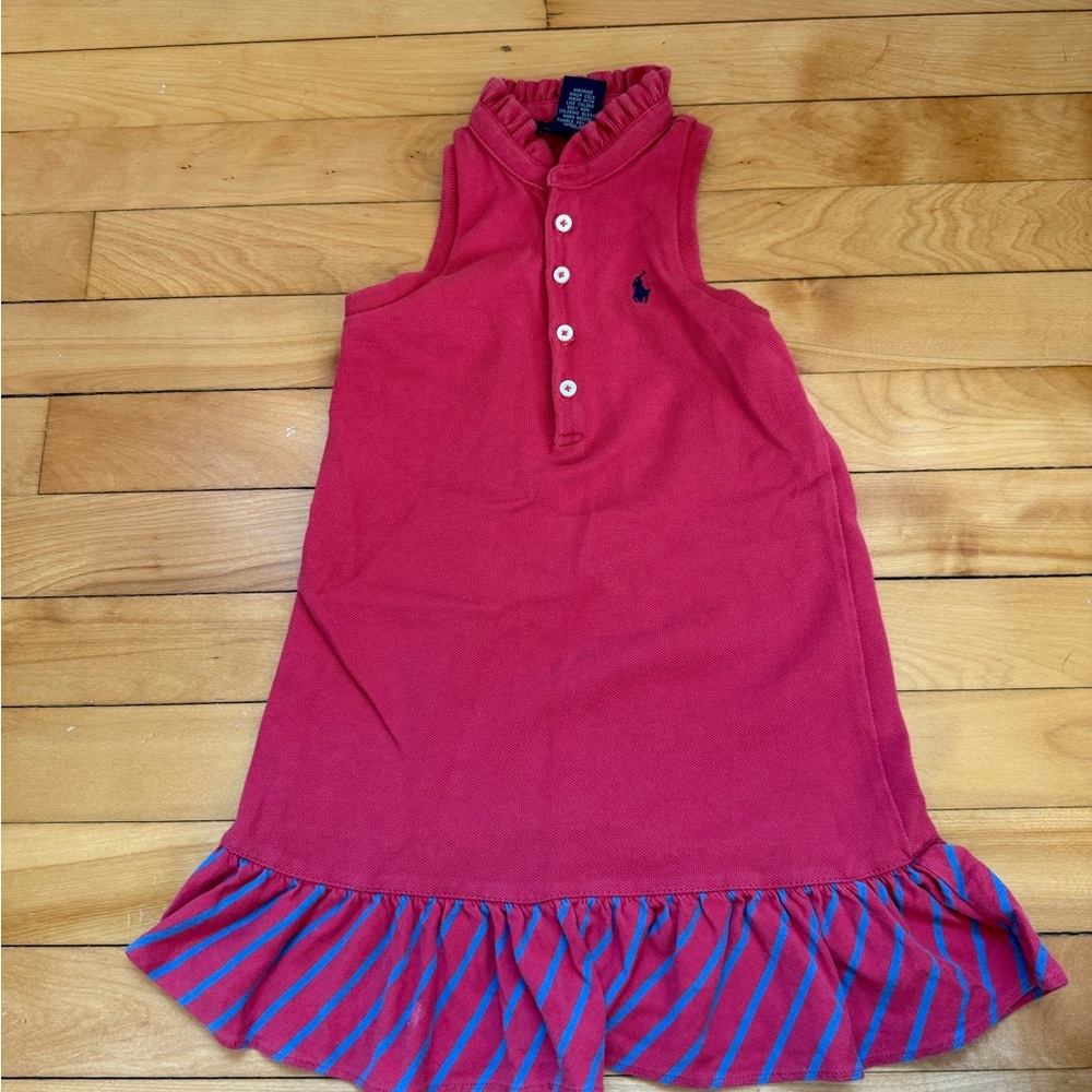 Ralph Lauren Red Sleeveless Dress